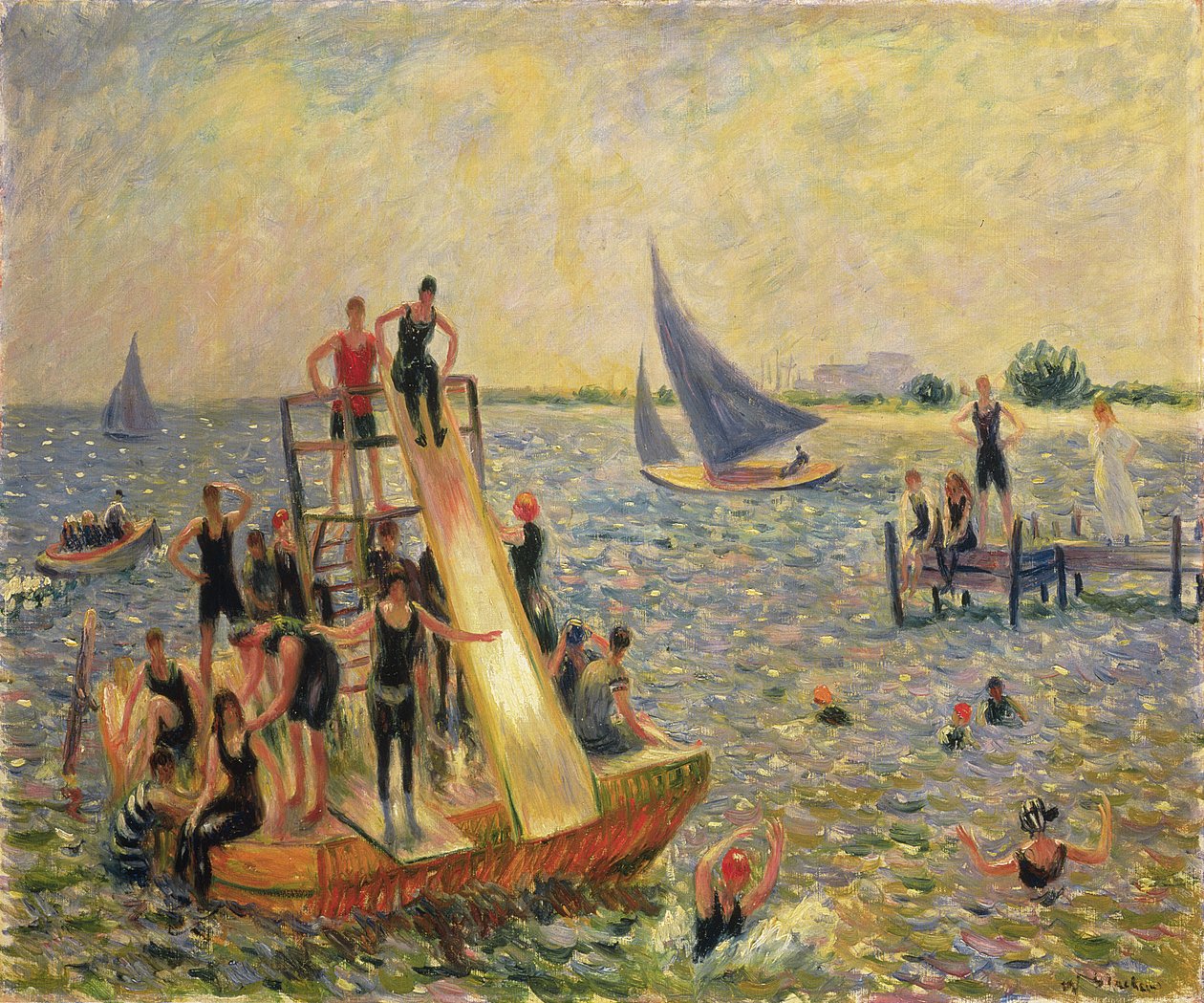 Şamandıra veya Raft by William James Glackens