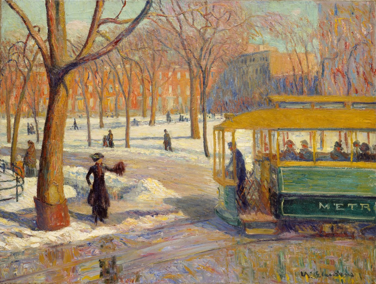 Yeşil Araba, 1910 by William James Glackens