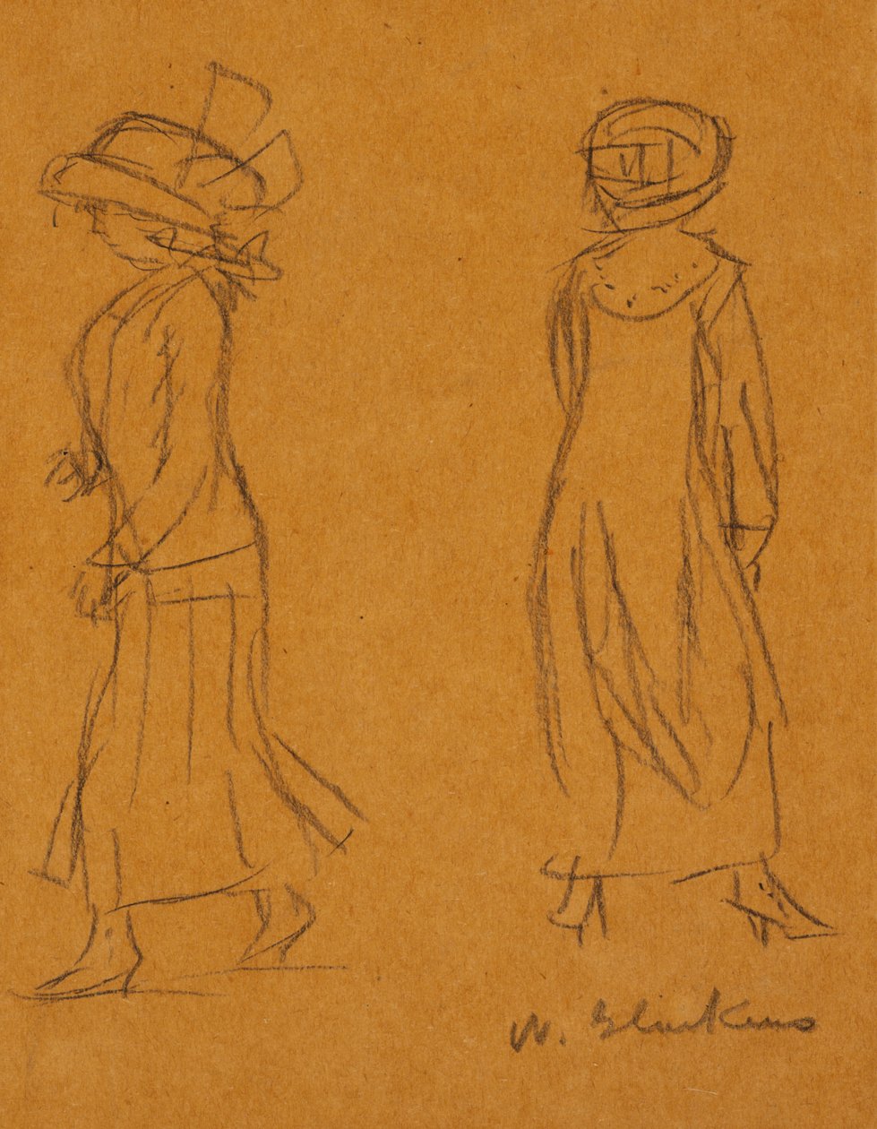 Birbirinden Uzaklaşan İki Kadın by William James Glackens