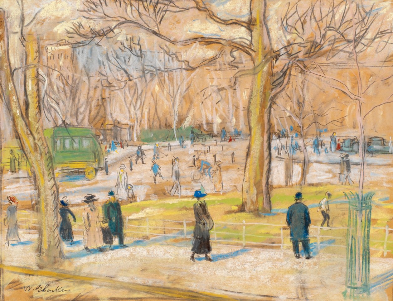 Washington Meydanı by William James Glackens