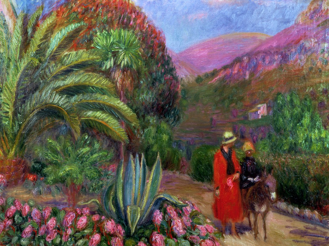 Eşek Üzerinde Çocuklu Kadın, 1925 dolayları by William James Glackens