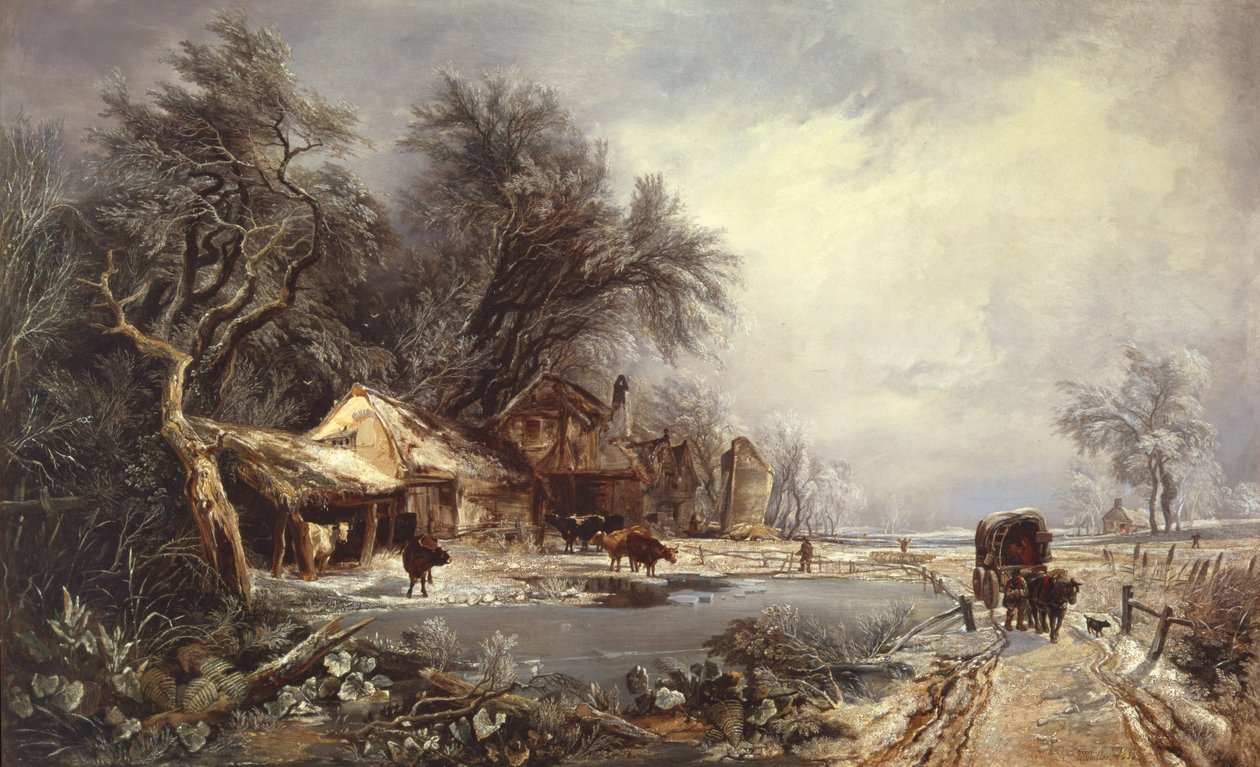 Kış Manzarası, 1836 by William James Muller