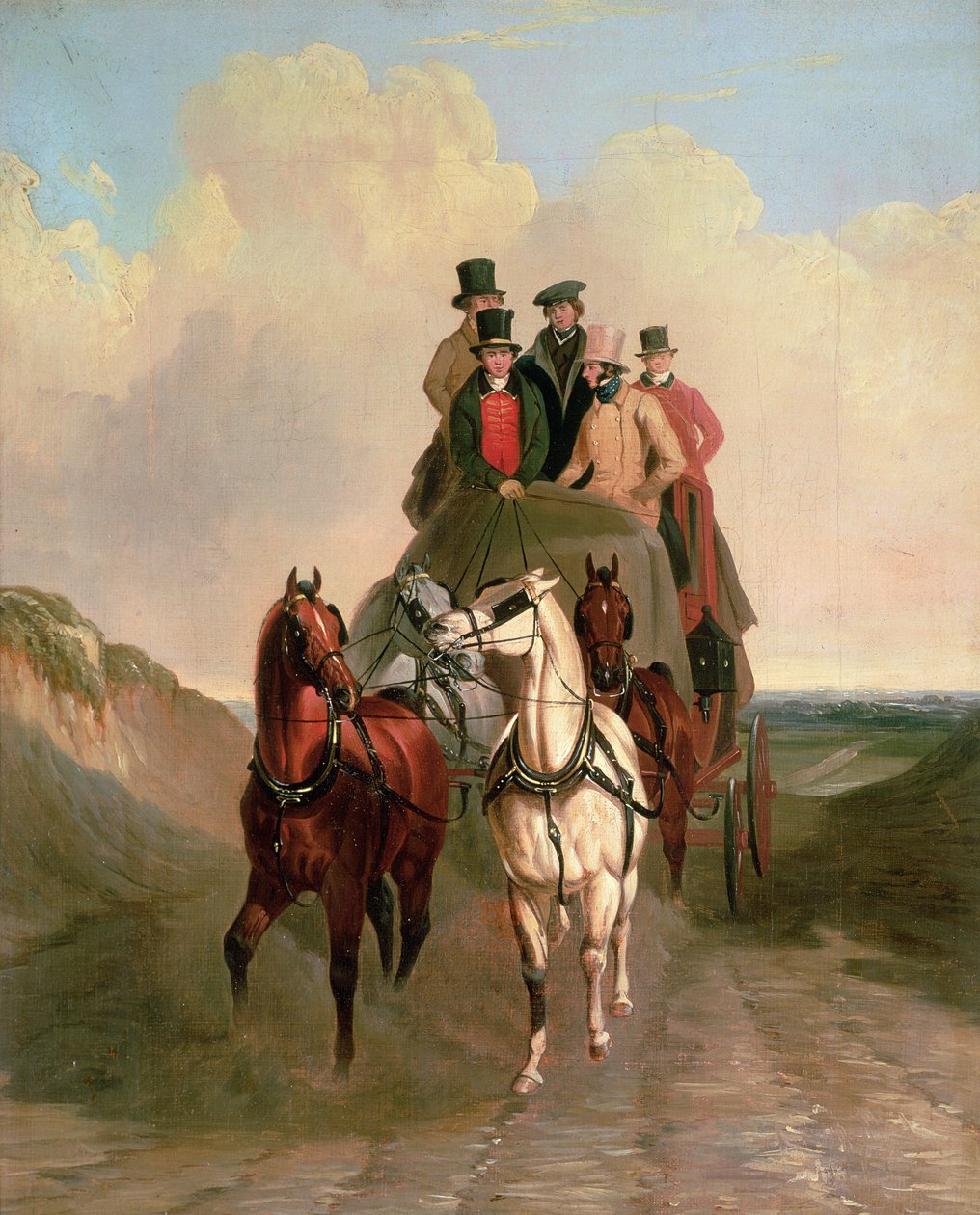 Açık Yolda Bir Koç ve Dörtlü by William Joseph Shayer