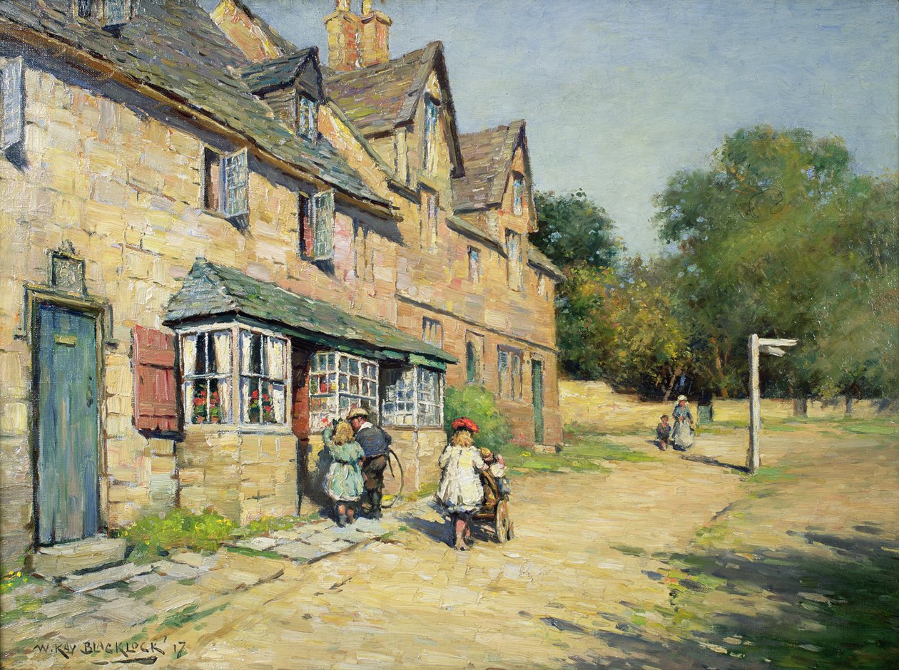 Cotswold köyü, 1917 by William Kay Blacklock