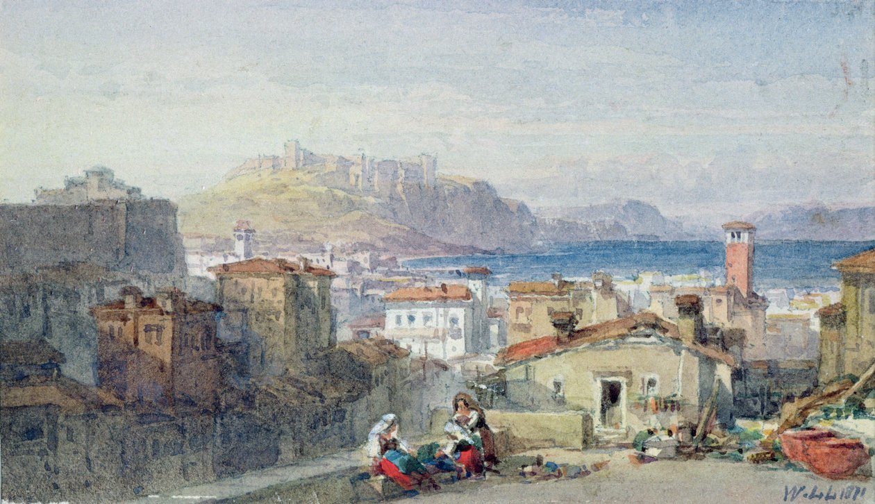 Napoli, 19. yüzyıl; suluboya; by William Leighton Leitch
