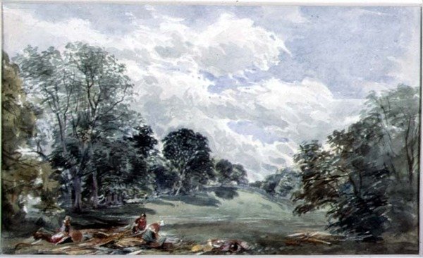 Barncluith Park (kağıt üzerinde wc) by William Linnaeus Casey