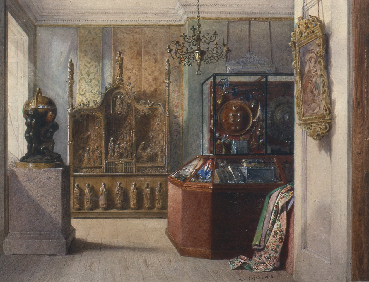Marlborough Evi: Birinci Oda (çizim) by William Linnaeus Casey