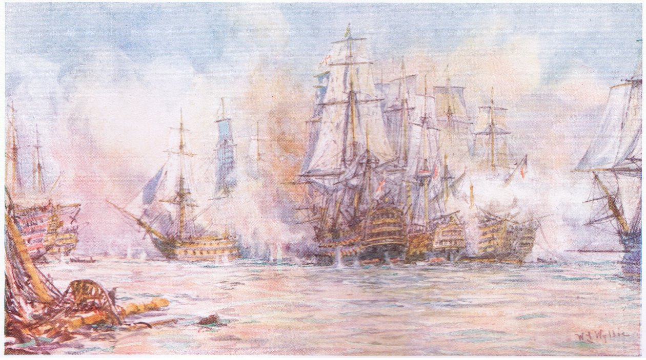 Trafalgar Savaşı 1805, 1915 by William Lionel Wyllie