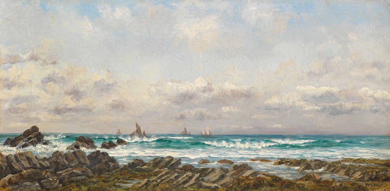 ಸಮುದ್ರದಲ್ಲಿ ದೋಣಿಗಳು, 1885 ಟರ್ಕ್ by William Lionel Wyllie