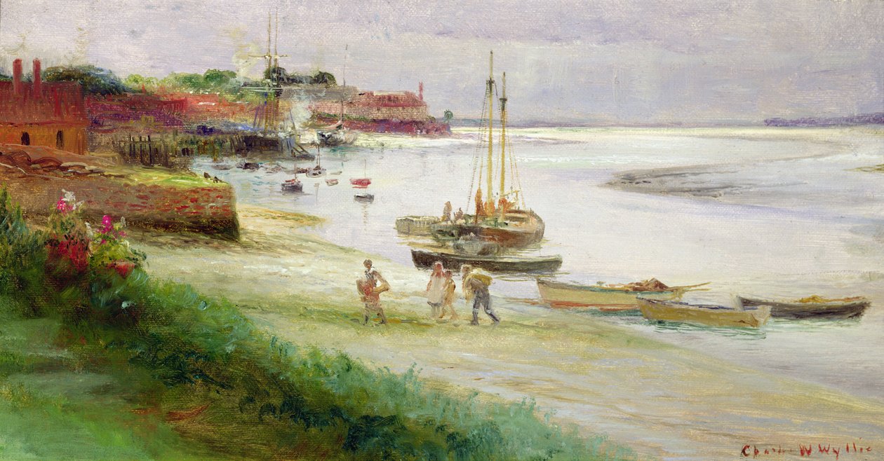 Düşük Suda Karaya Çıkan Aile by William Lionel Wyllie