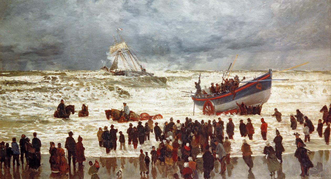 Cankurtaran Teknesi, 1873 by William Lionel Wyllie