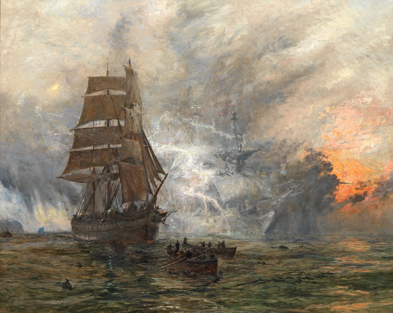 Hayalet Gemi, c.1889 by William Lionel Wyllie