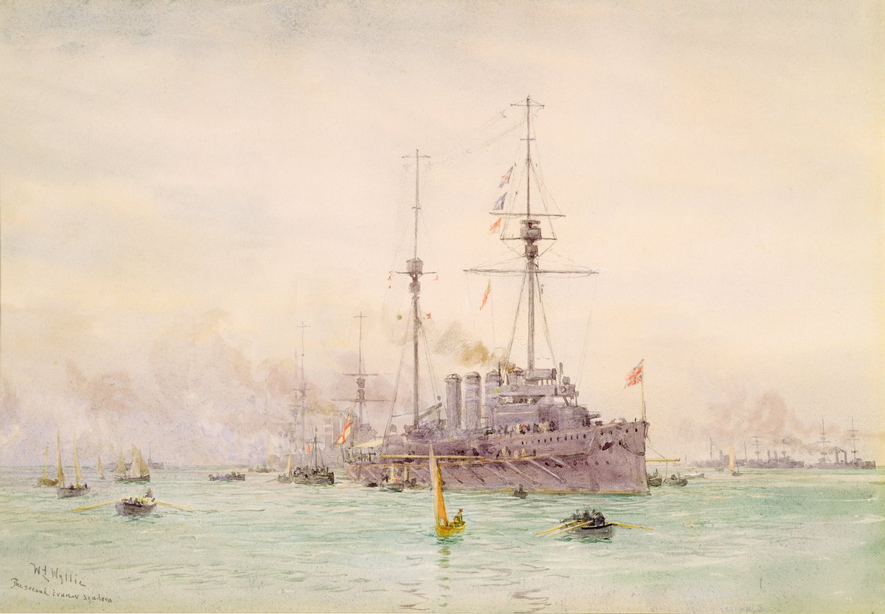 İkinci Kruvazör Filosu by William Lionel Wyllie