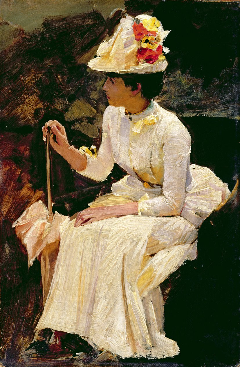 Bir Kadının Çalışması by William Logsdail
