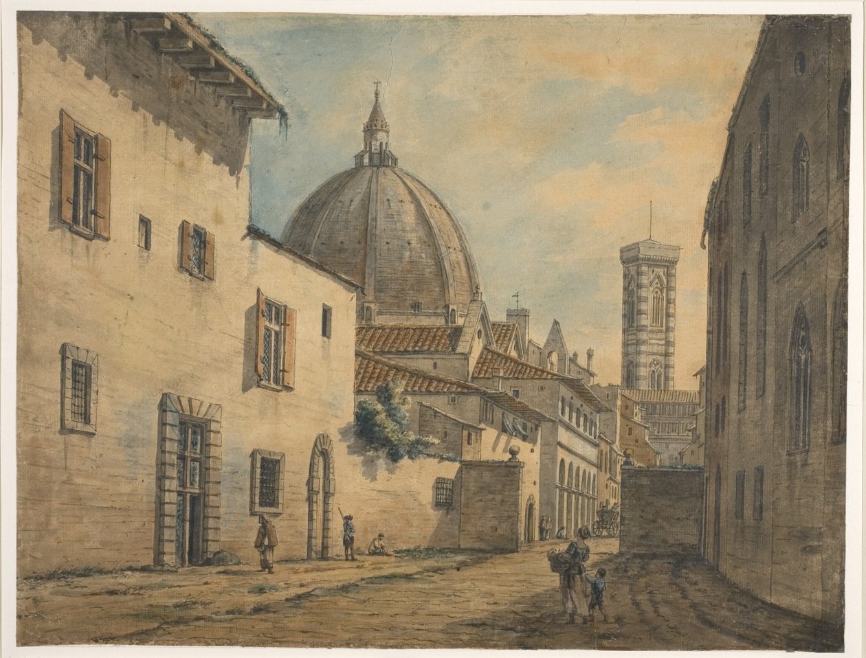 Arka planda Duomo ve Campanile ile Floransa