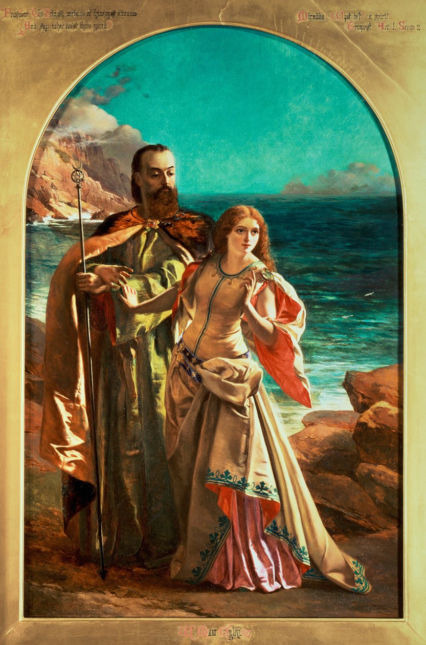 Prospero ve Miranda, 1850 dolayları by William Maw Egley
