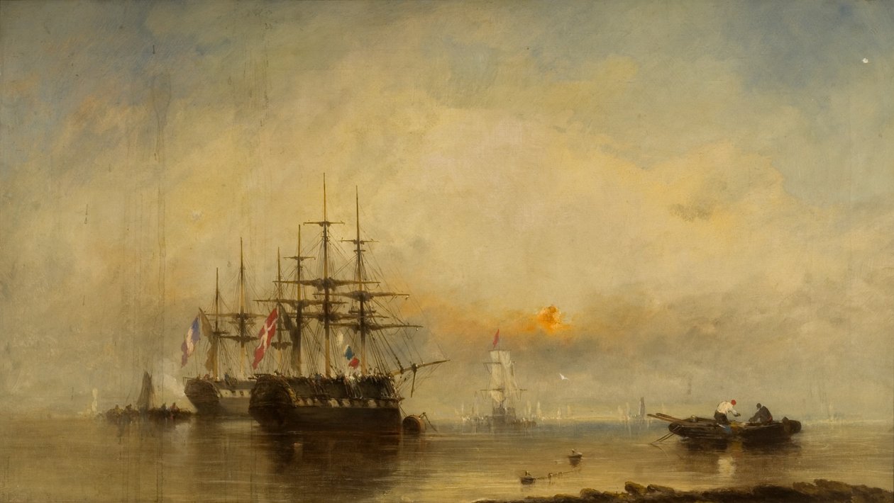 Medway'de bir akşam by William McAlpine