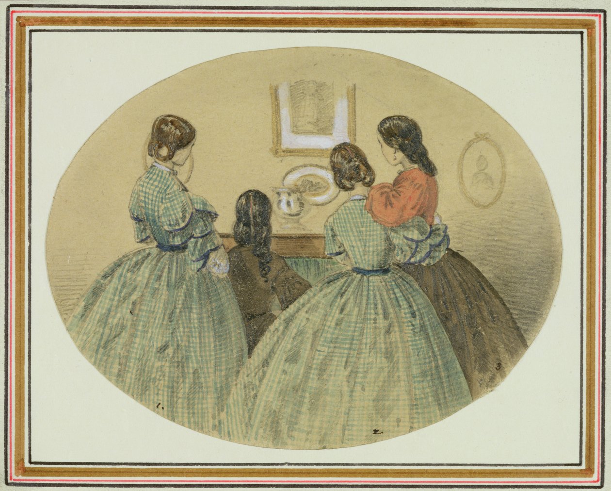 Piyano Çevresindeki Figürler by William McConnell