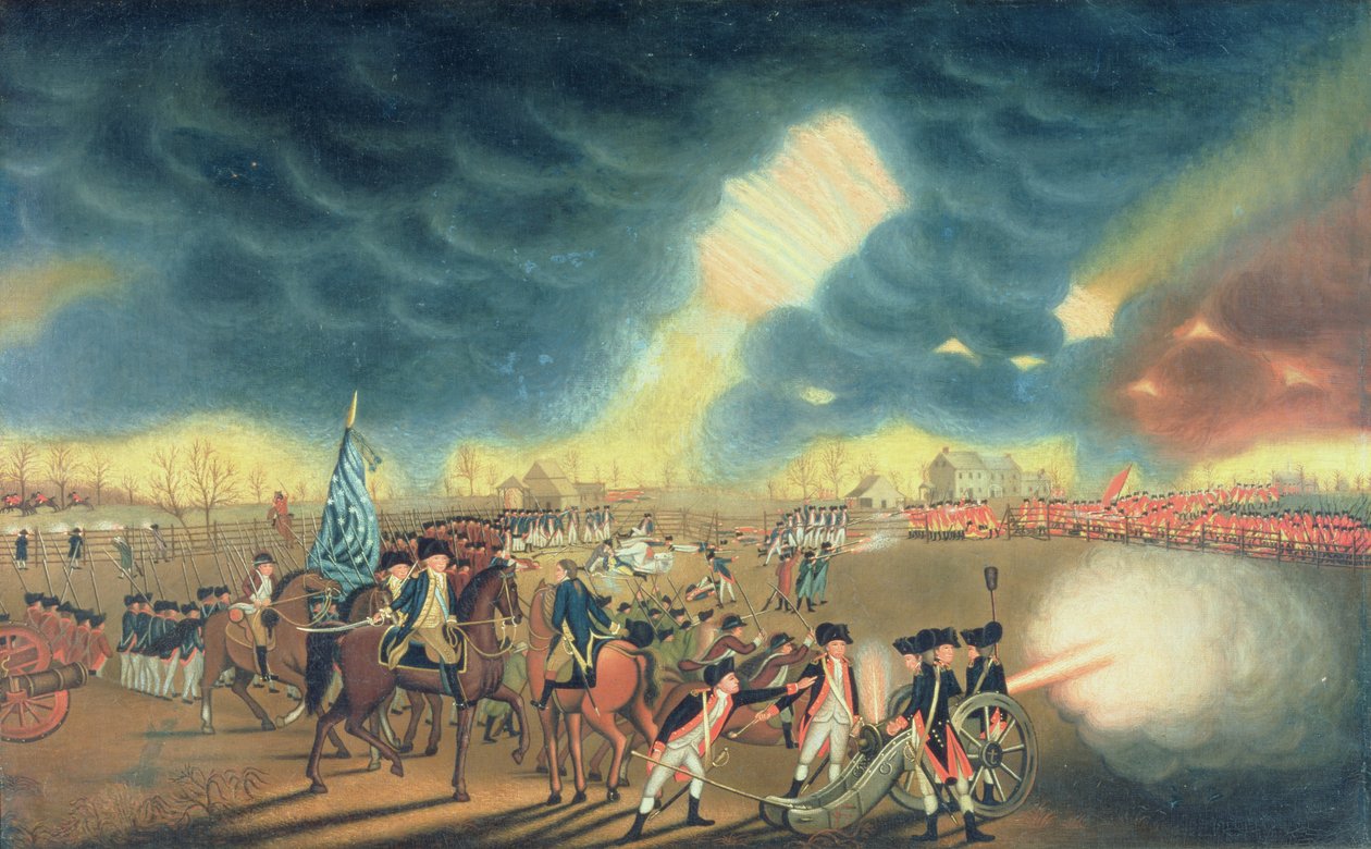 Princeton Savaşı 3 Ocak 1777 by William Mercer