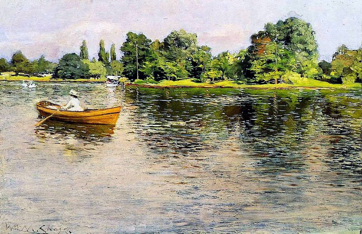 Shoren için çekerek yaz by William Merritt Chase