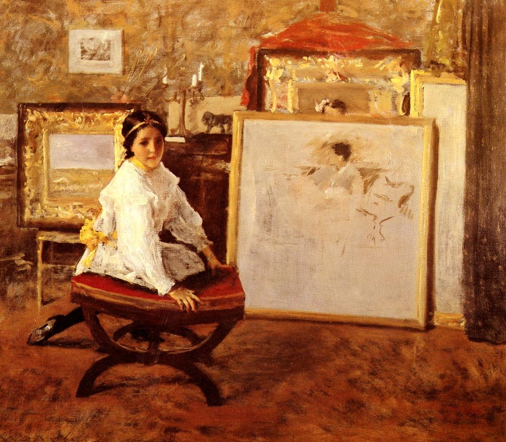 Benimle konuştun mu? by William Merritt Chase