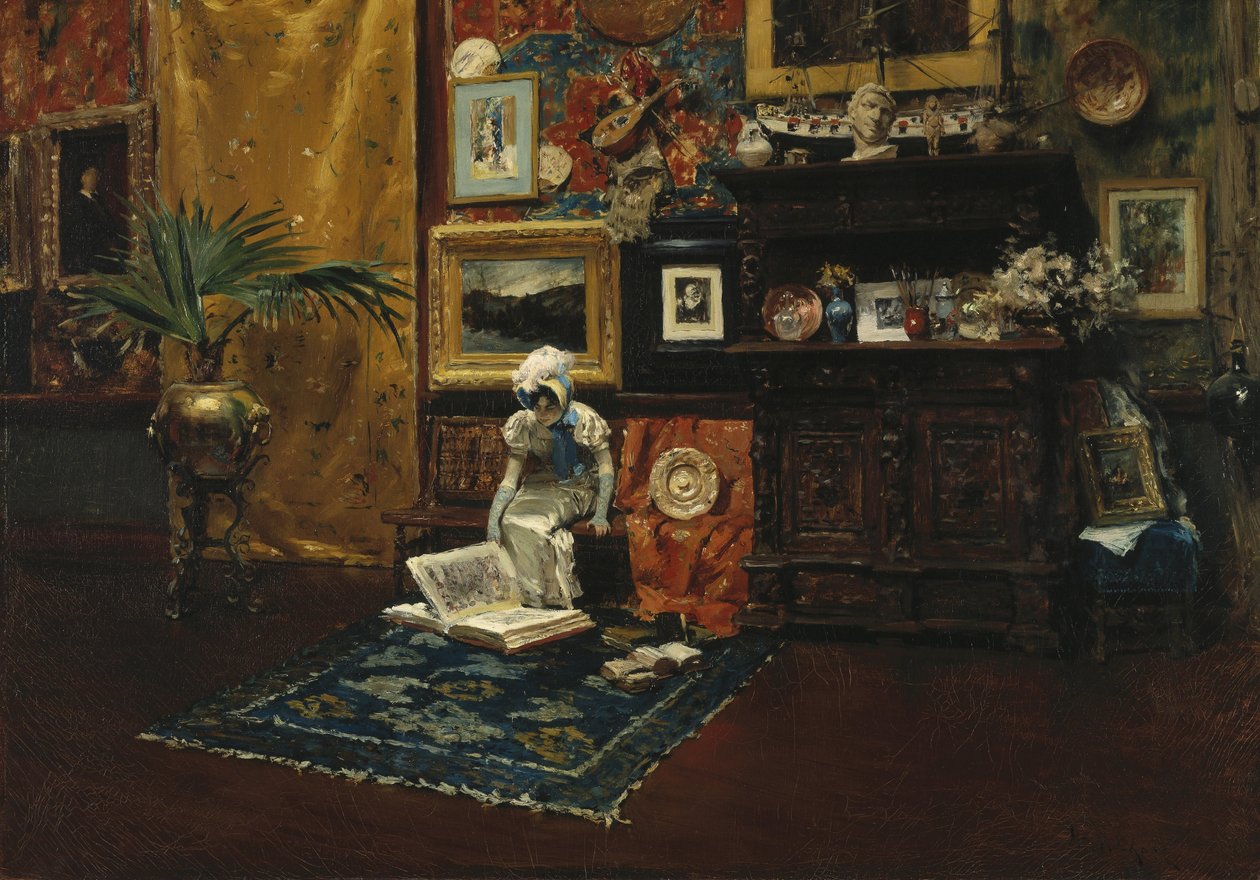 Stüdyo İç Mekan by William Merritt Chase