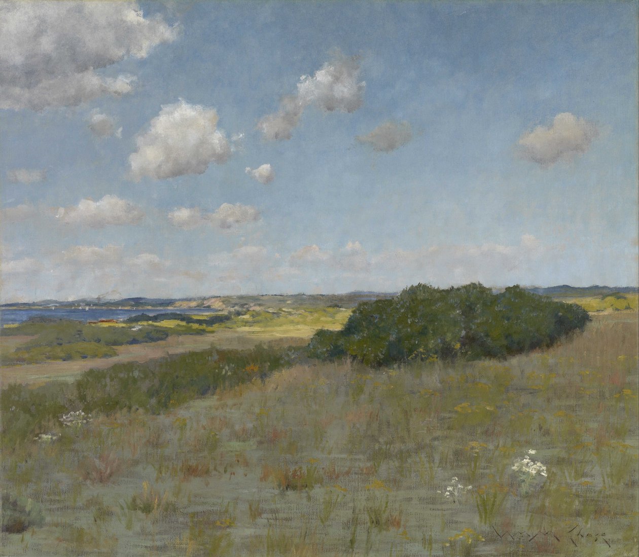 Güneş Işığı ve Gölge, Shinnecock Tepeleri by William Merritt Chase