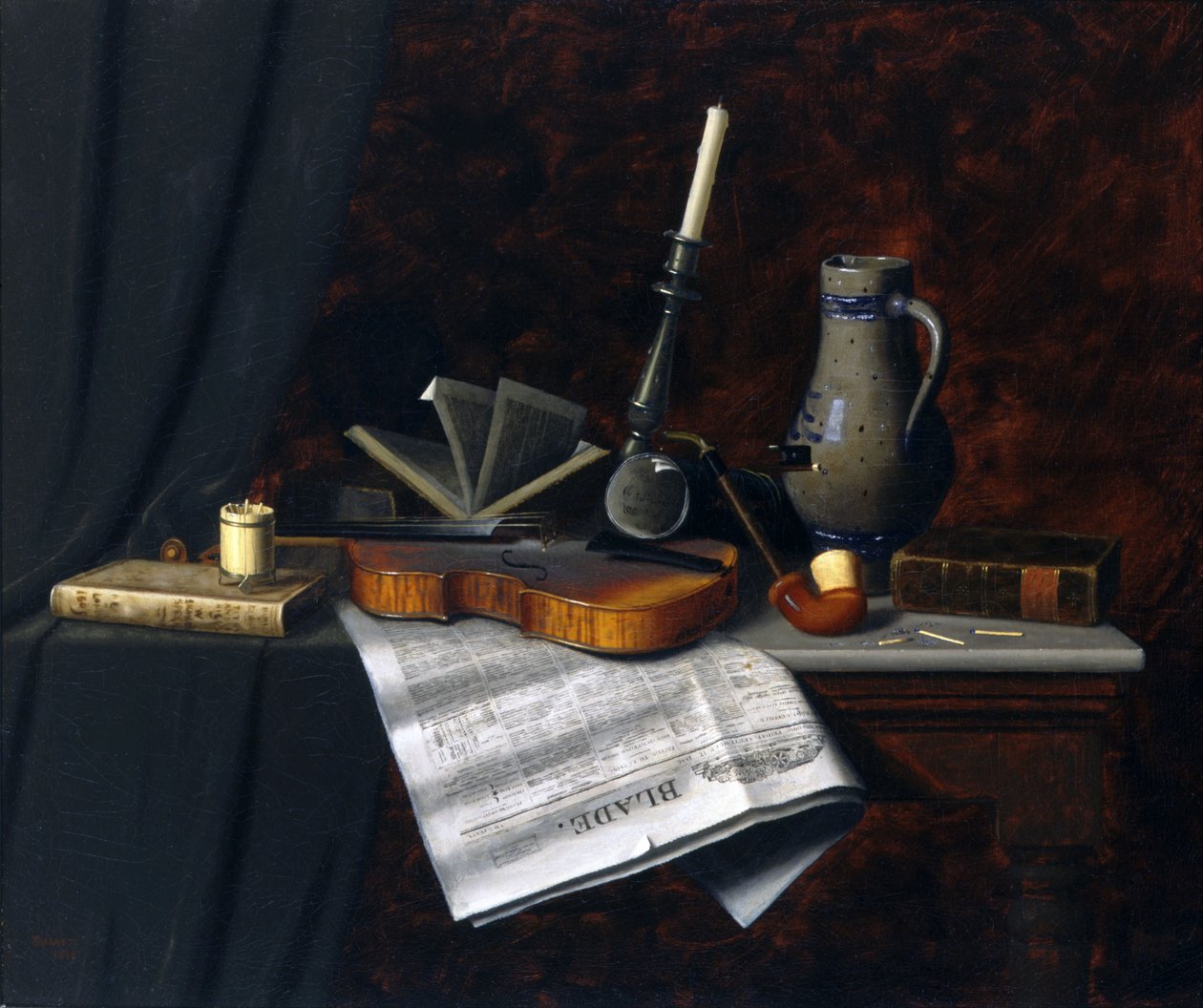 Toledo Bıçağı ile Natürmort by William Michael Harnett
