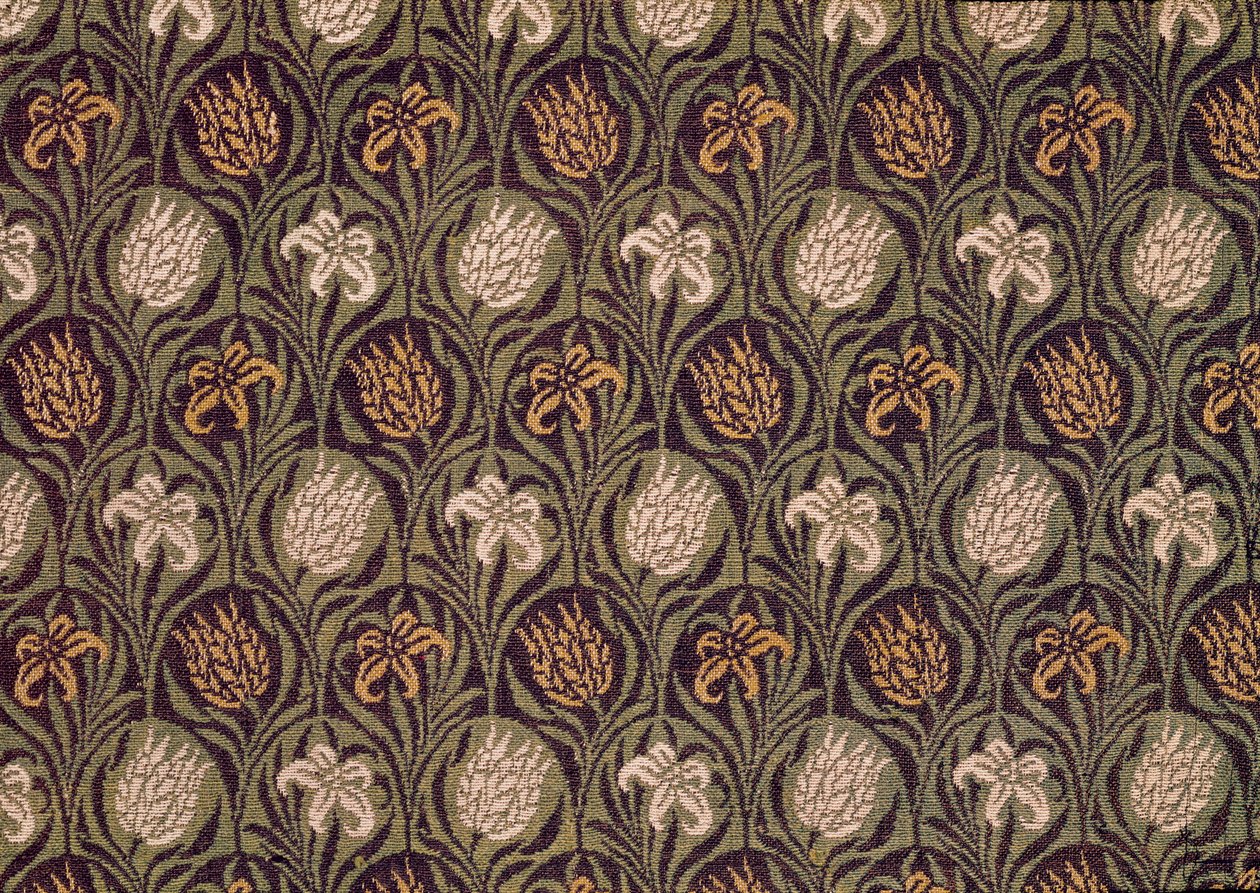 Ingrain halı parçası, c.1870 (yün) by William Morris