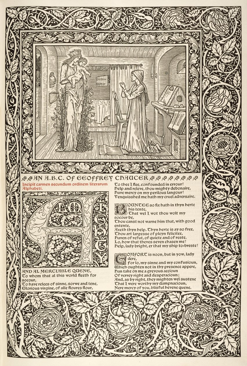 Kelmscott Press tarafından 1896 yayınlanan 