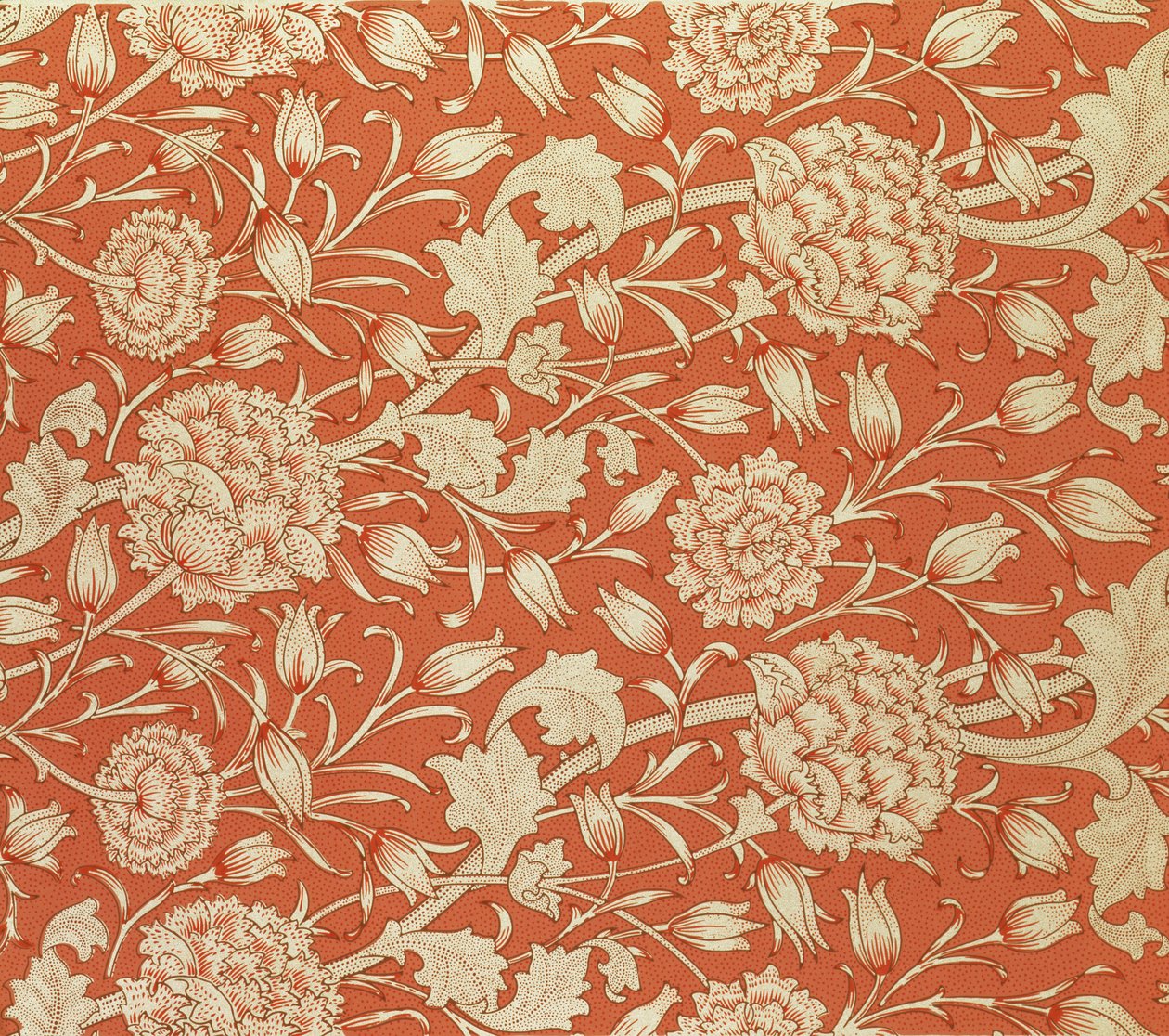Lale duvar kağıdı tasarımı, 1875 by William Morris