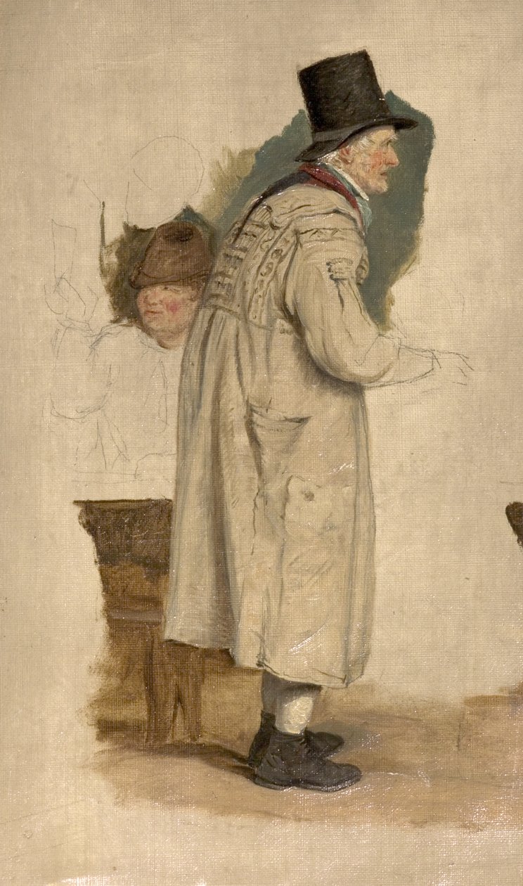 Önlüklü Yaşlı Bir Adam by William Mulready