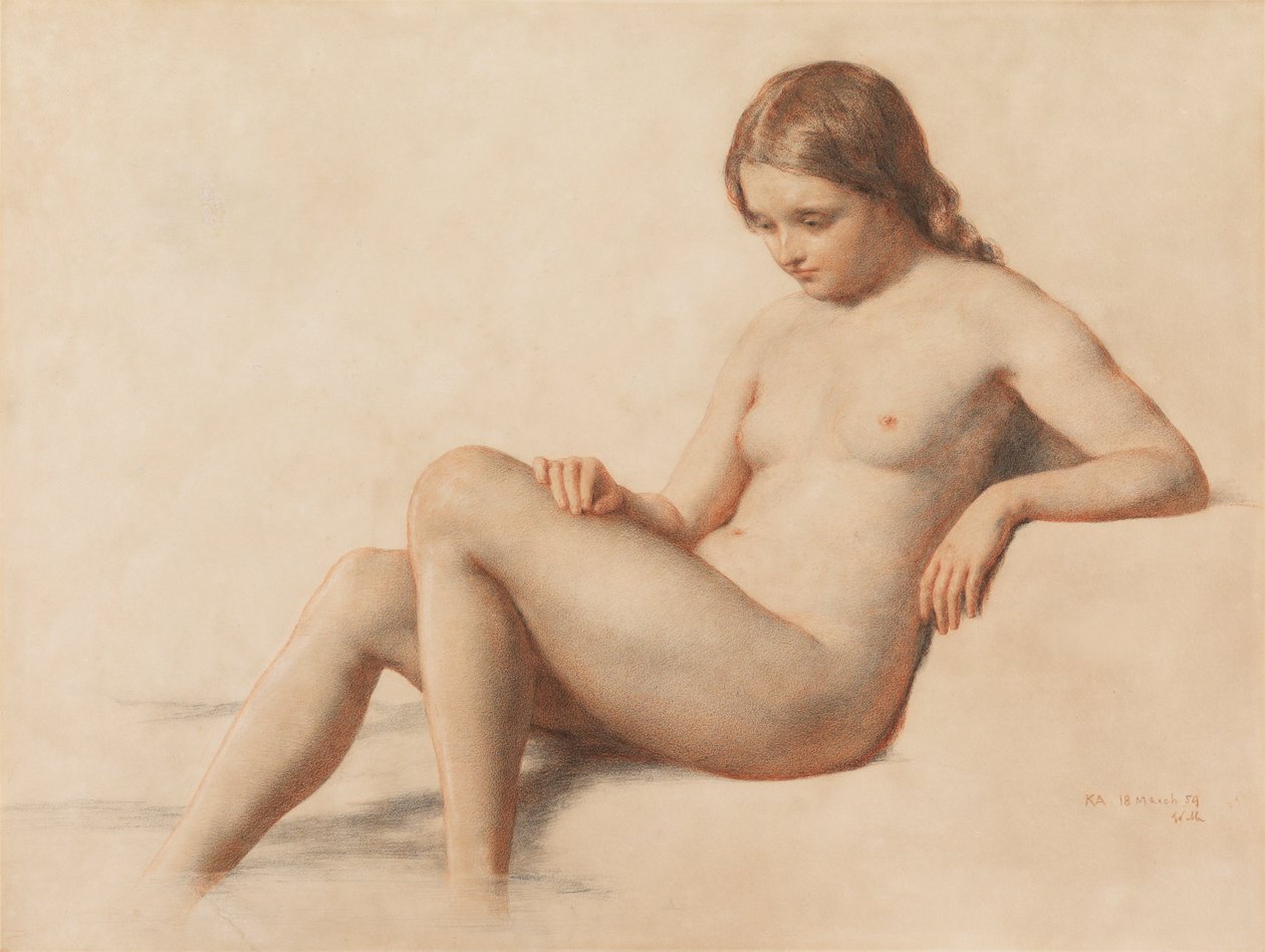 Bir Çıplak Çalışması, 1859 by William Mulready