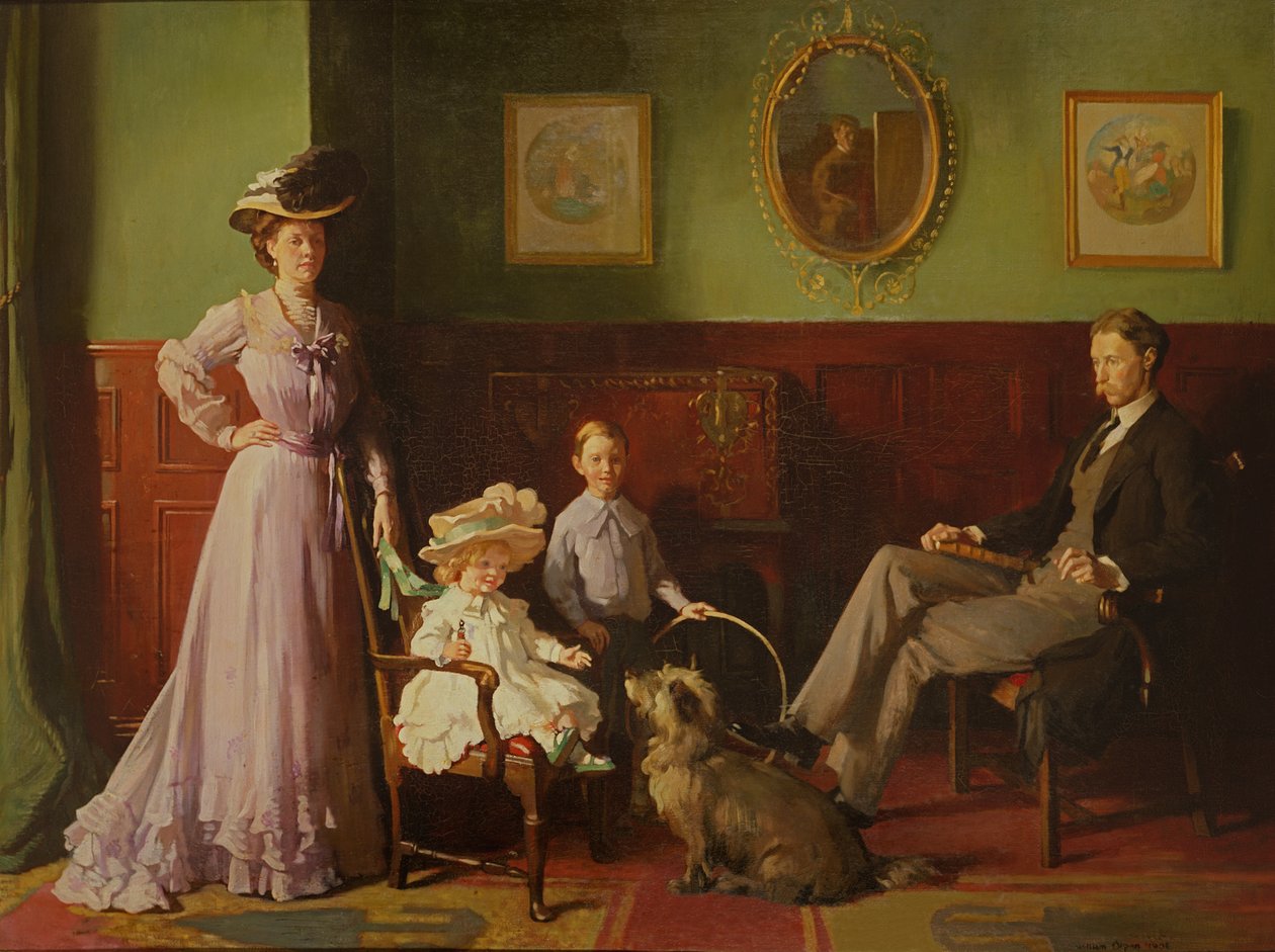 Group portrait of the family of George Swinton by William Orpen