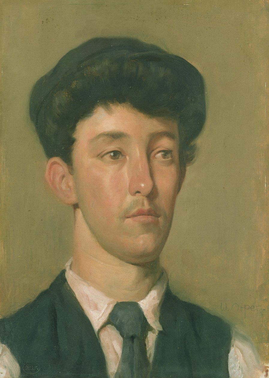Bir Gençliğin Portresi (gemide tuval üzerine yağlı boya) by William Orpen