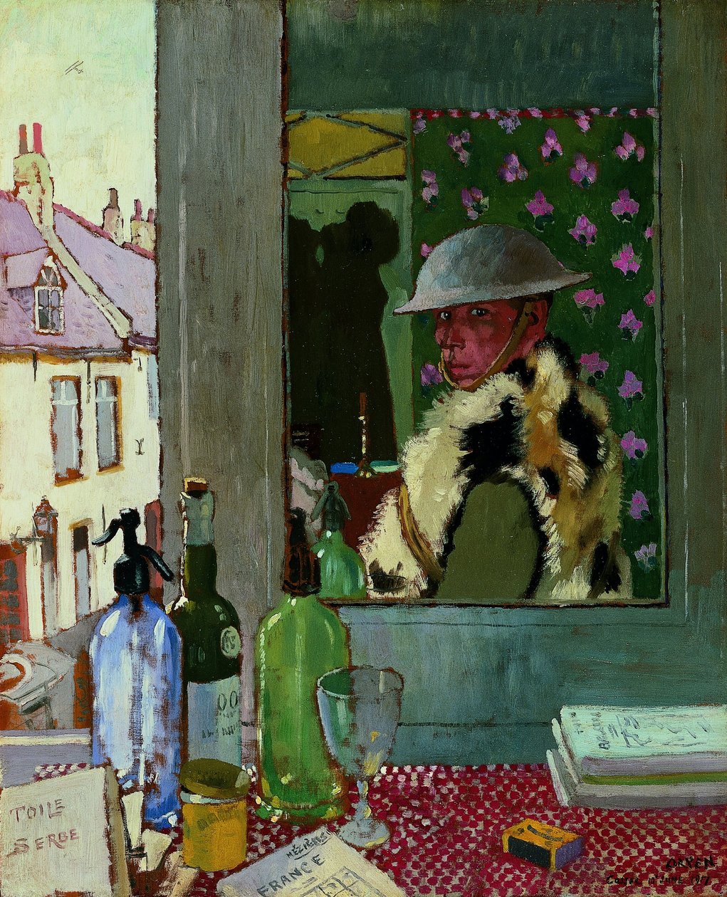 Başlamaya hazır. Otoportre, 1917 by William Orpen