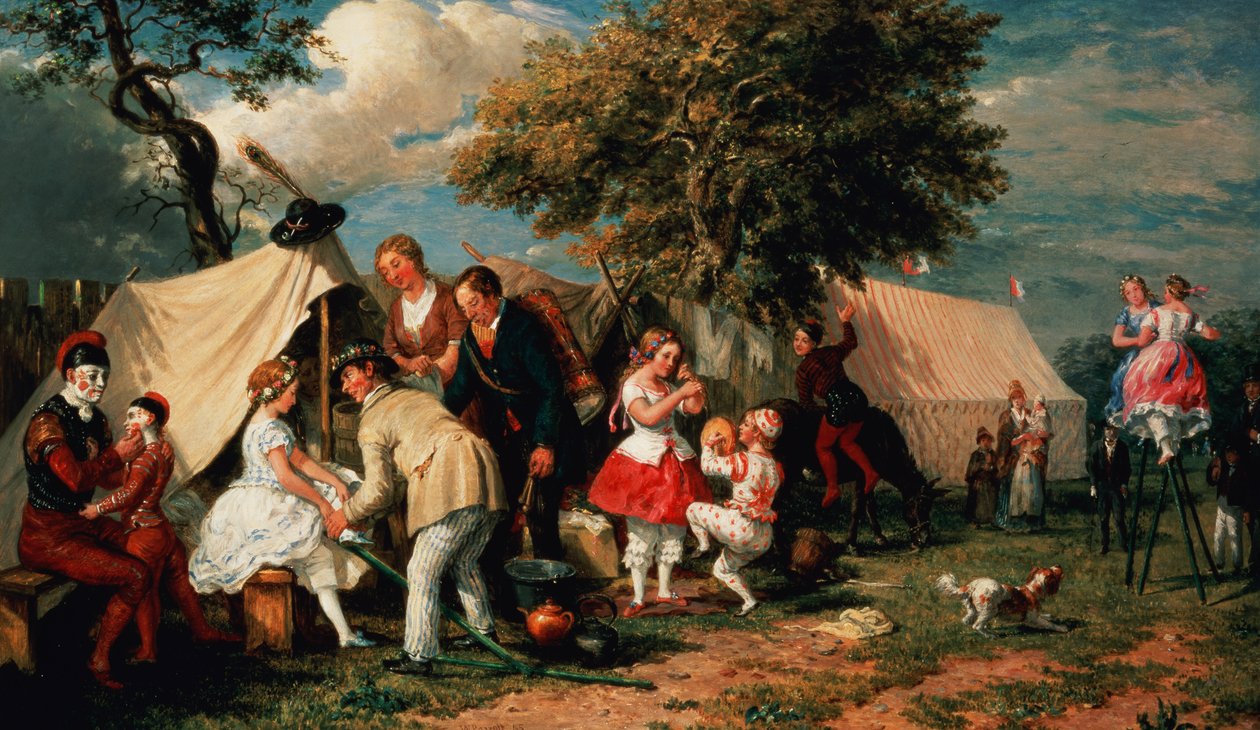Akrobatların Kampı, Epsom Downs by William Parrott