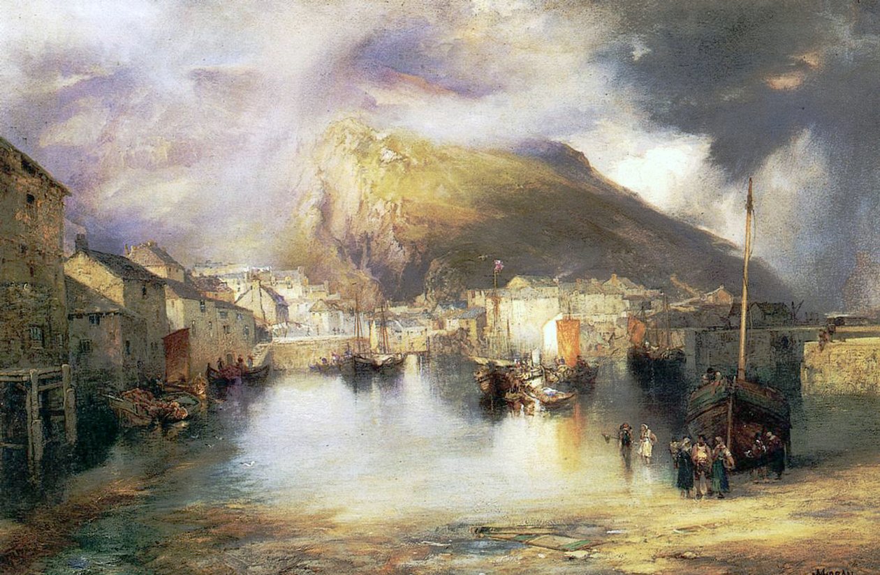 Polperro, Cornwall, 1907 by William Penn Morgan