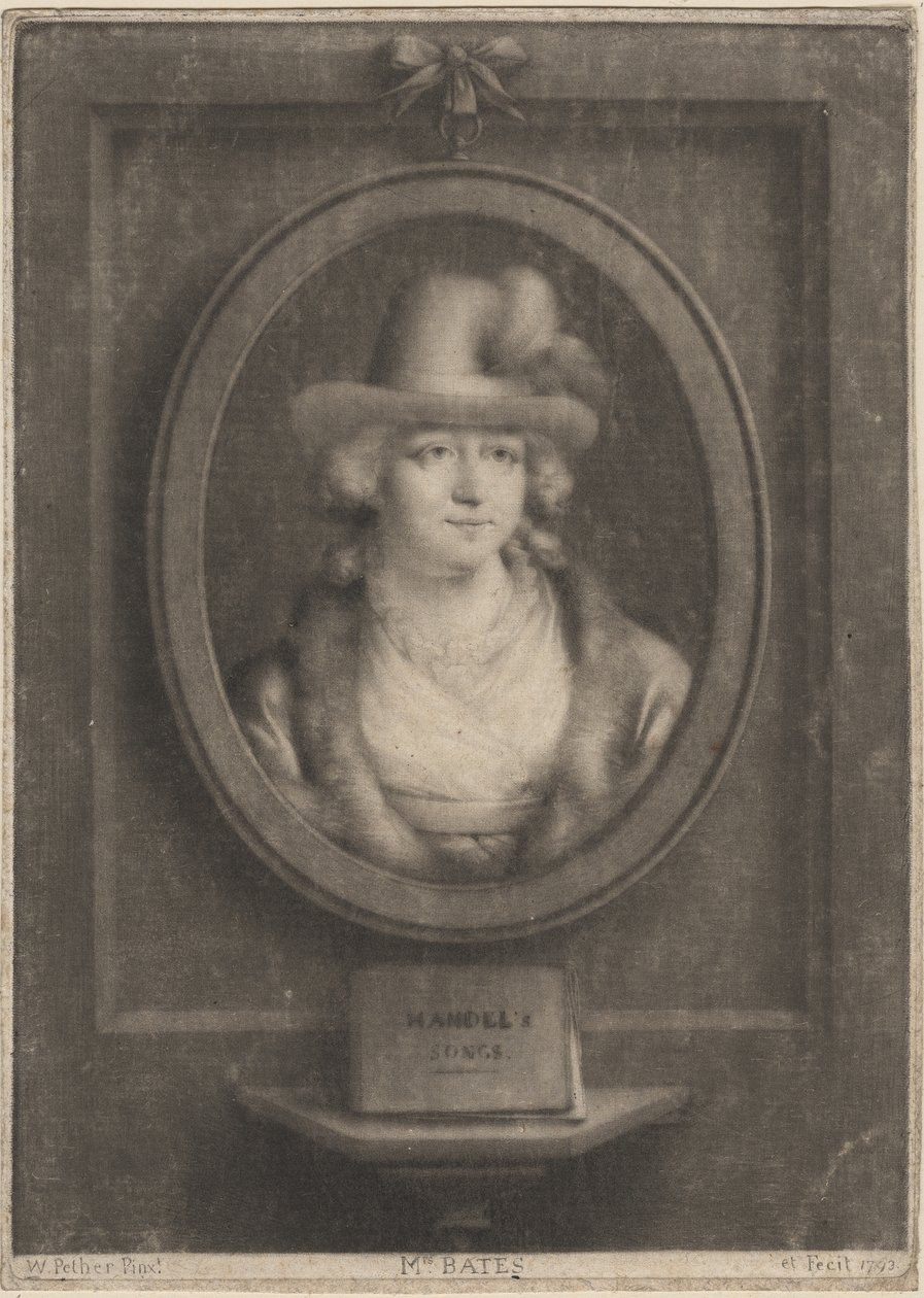Bayan Bates, 1793 (mezzotint) by William Pether