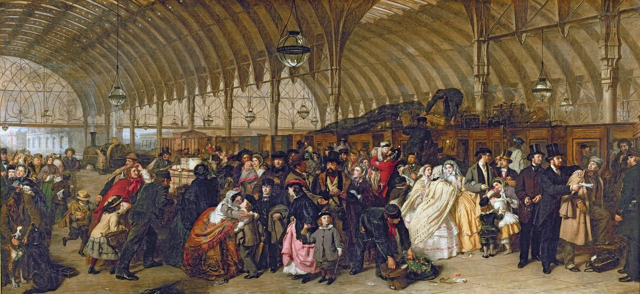 Tren İstasyonu, 1862 by William Powell Frith