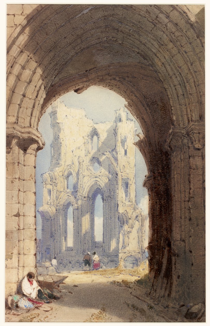 Tynemouth Manastırı (kağıt üzerinde wc) by William Roxby Beverley