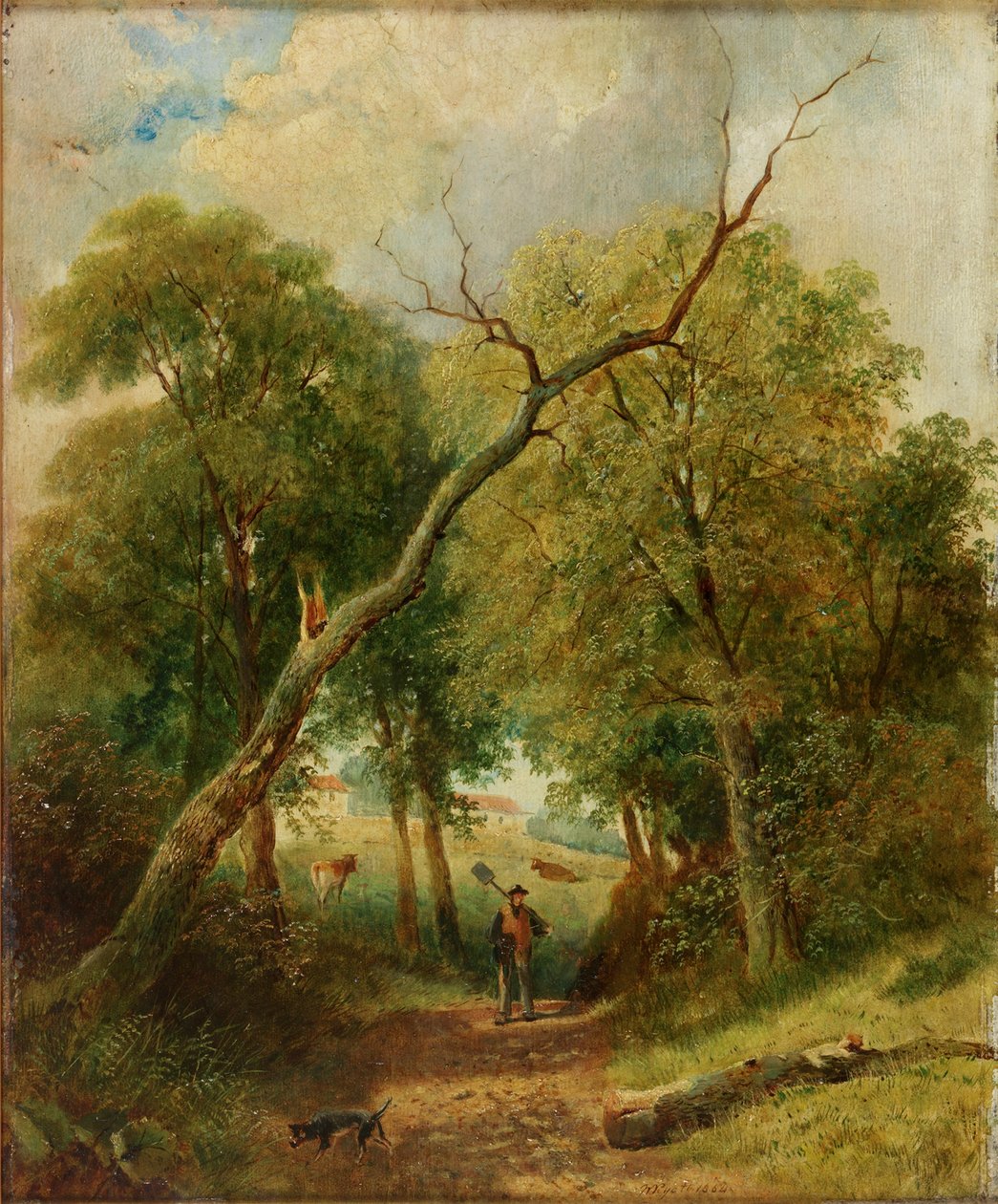 Kırsal Sahne, 1864 by William Ryott