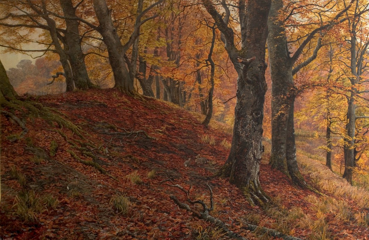 Yaprağın Düşüşünde, Arundel Park, Sussex by William Samuel Jay