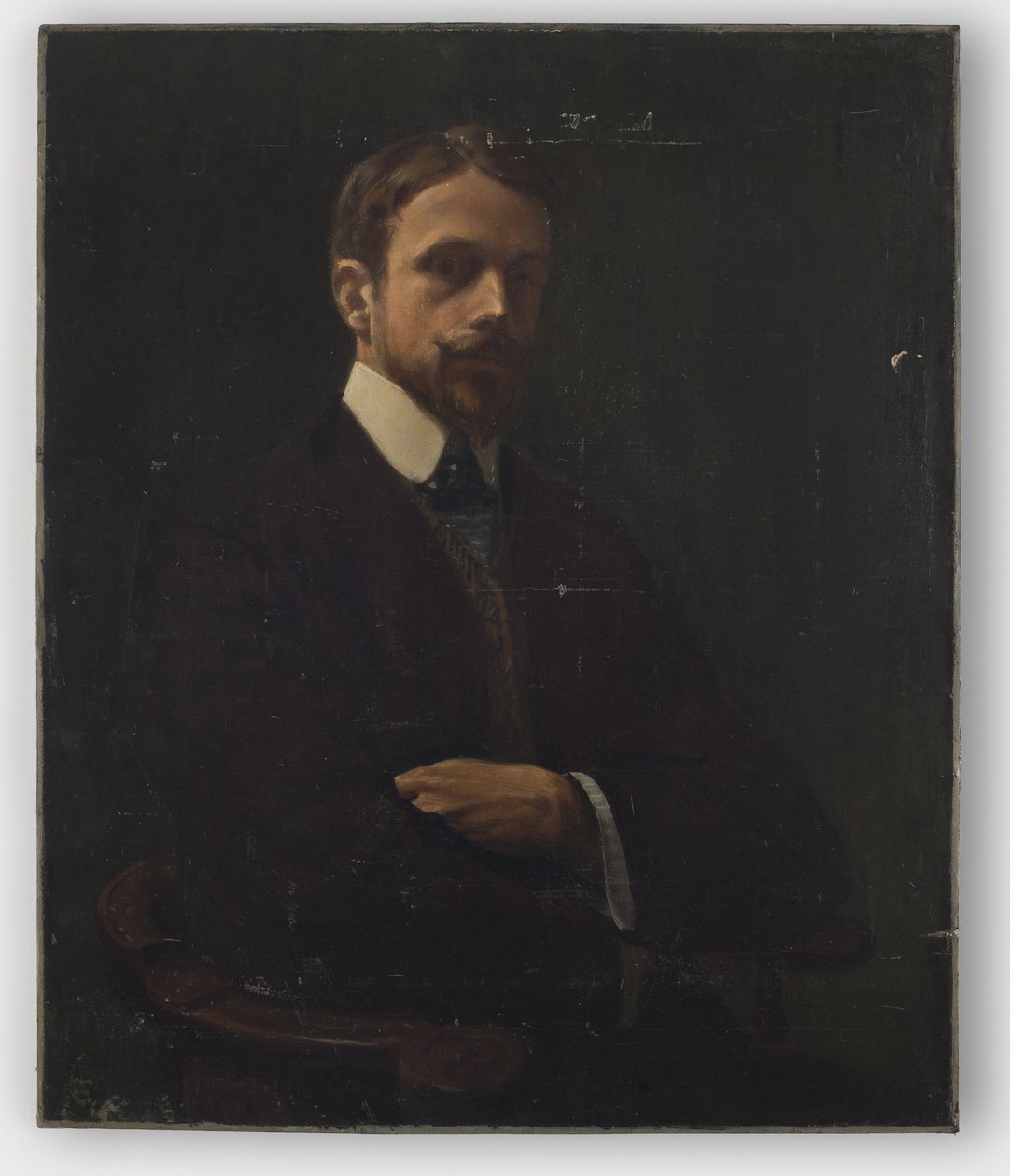 1902 öncesi otoportre (tuval üzerine yağlı boya, panel üzerine monte edilmiş) by William Sergeant Kendall