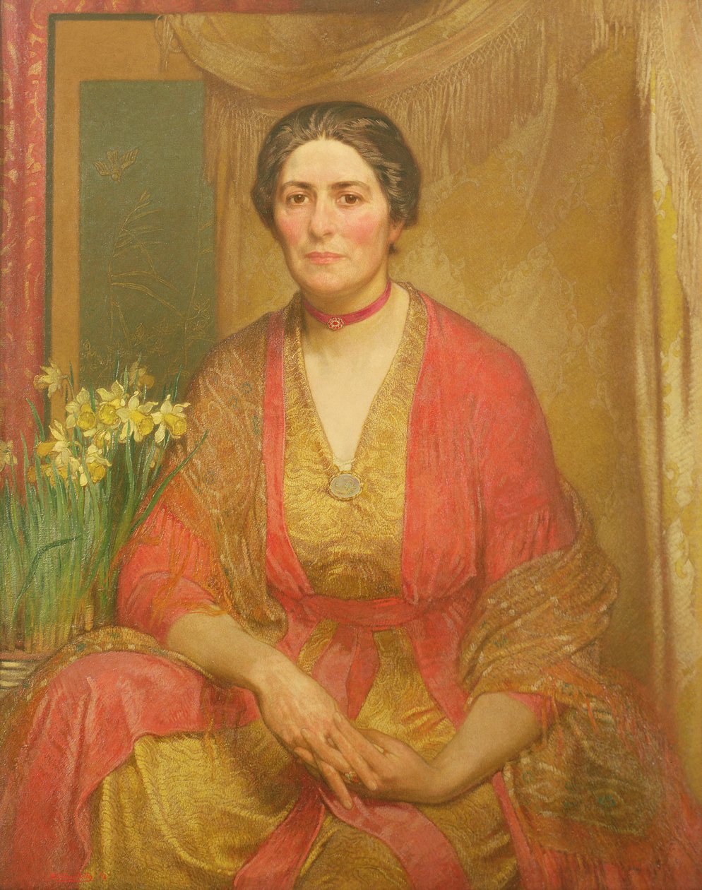 Sanatçının Karısının Portresi, 1918 by William Shackleton