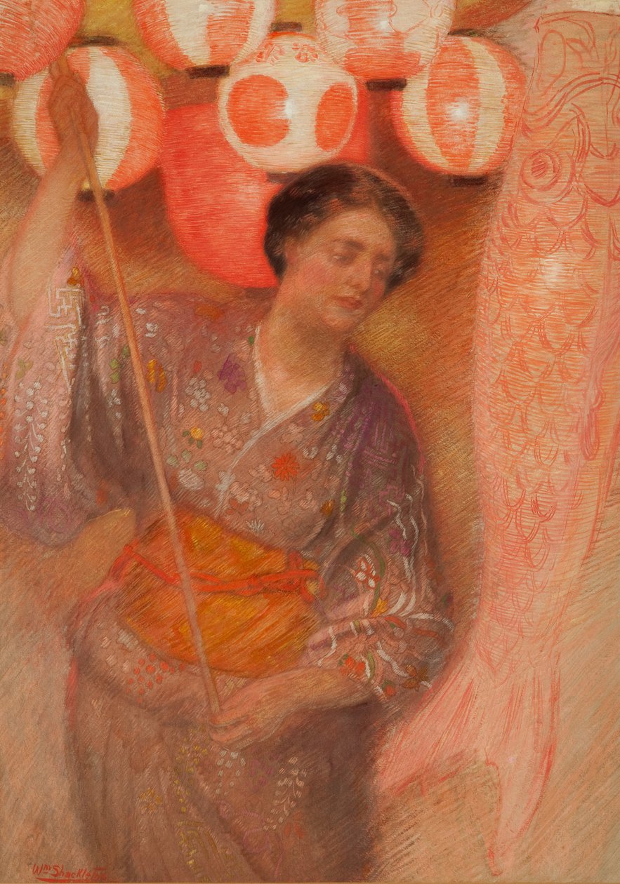 'Japon Festivali' için çalışma by William Shackleton
