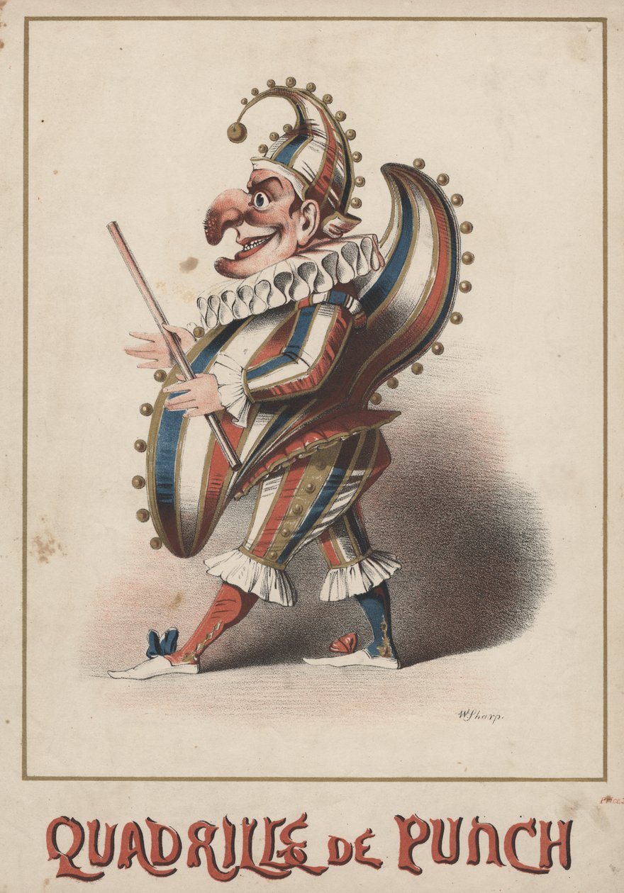 Quadrille de Punch, 1850 (kromolitho) by William Sharp