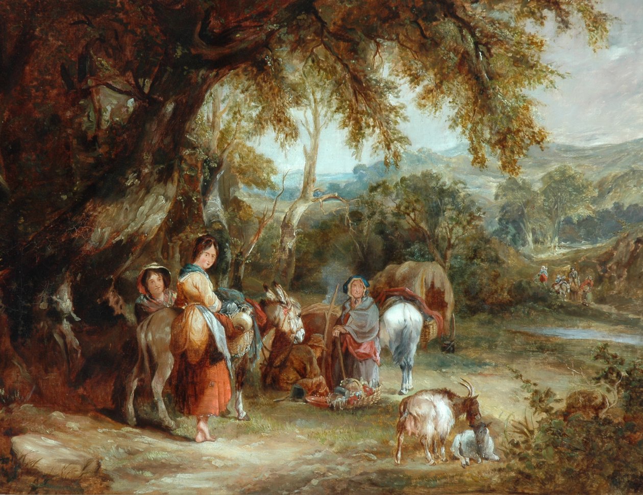 Bir Çingene" Kampı, 1788 by William Shayer