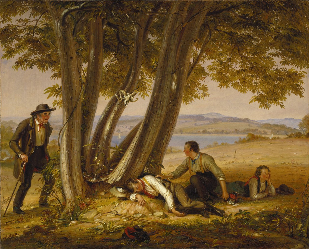 Uyuklarken Yakalandı (Erkekler Tarlada Uyurken Yakalandı) by William Sidney Mount