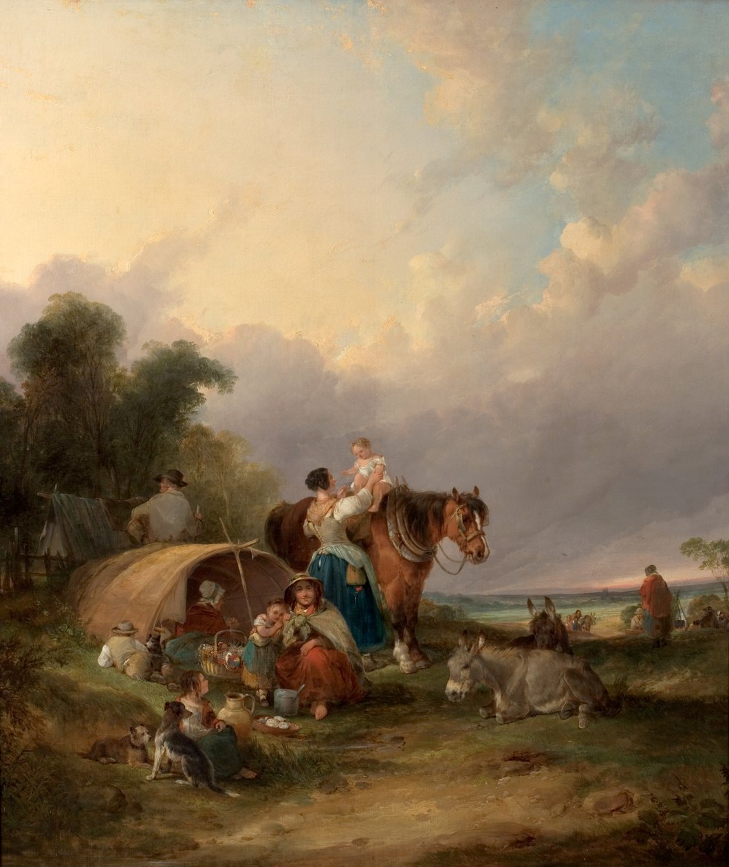 Bir Çingene Kampı by William Snr. Shayer